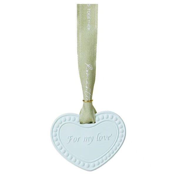 Gypsum Scented Sachet Fragrance Sachet Wardrobe Car Air Freshener Hanging Aromatherapy Heart Shape Tablet for Clothes Storage Living Room Perfume Diffuser