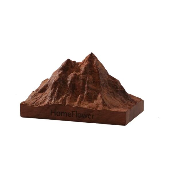Elegant Wood Perfume Diffuser Mountain Shape Walnut Rosewood Aroma Essential Oil Diffuser Wood Room Air Freshener