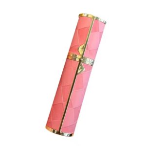 Wholesale 5ml Travel perfume atomizer refillable empty perfume bottles grid pattern leather mini Sprayer Bottles of Essential Oil
